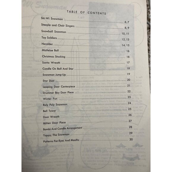 Vintage 1966 Christmas Styrofoam Projects Booklet - Picture 4 of 16